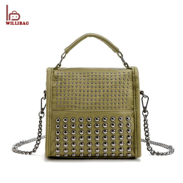 Wholesale PU Ladies Bags Handbag Chain Leather Shoulder Bag